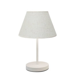 Opviq Lámpara de Mesa con Pantalla de Tela Crema